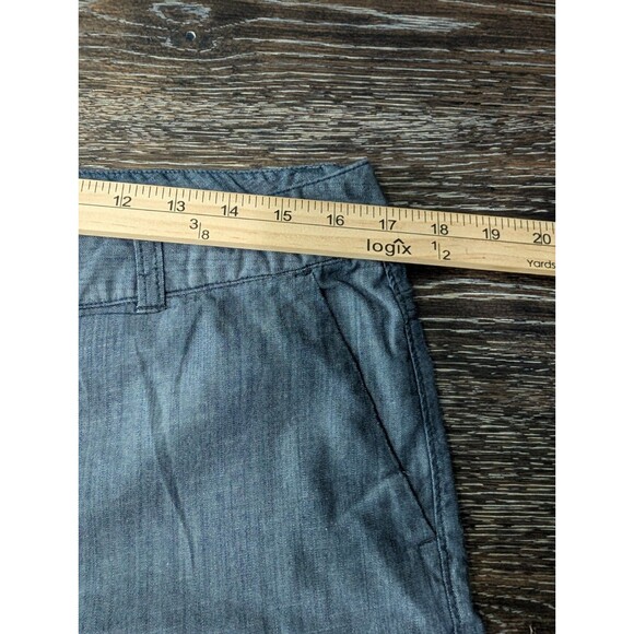 Banana Republic Women Shorts 10 Blue Low Rise 4in Hampton Cotton Blend 194 - Picture 6 of 8